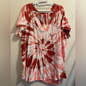 Torrid tie dye tshirt v neck short sleeve 3X